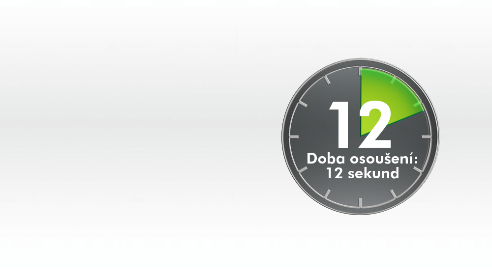 10 second dry time of a Dyson Airblade V hand dryer