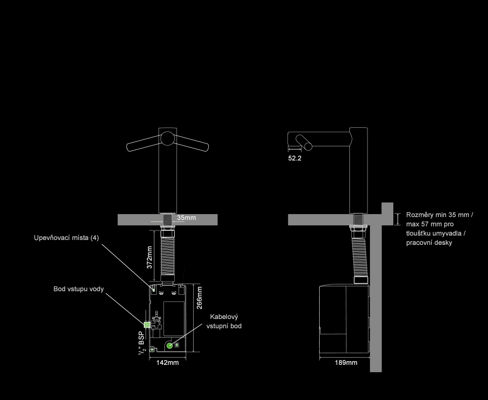 Dyson Airblade Tap Long hand dryer internal specifications