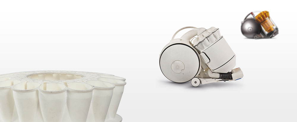 Prototyp cylindrického vysavače Dyson